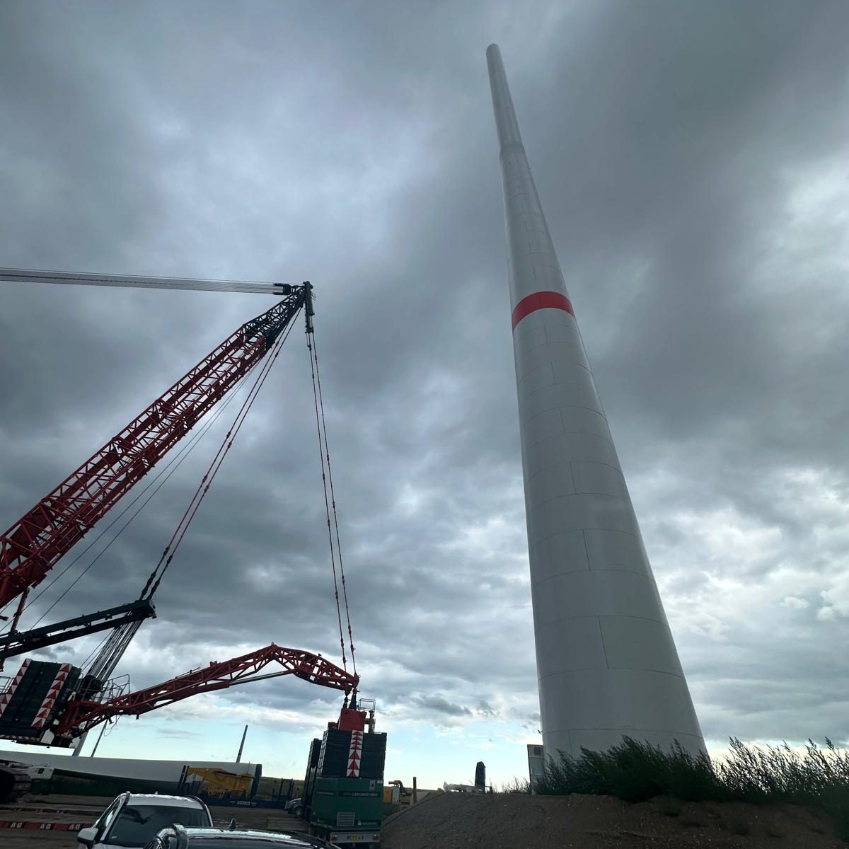 Windpark Baustelle